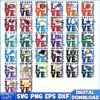 Team Logos NFL Football Bundle SVG, NFL Teams SVG