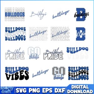 Bulldogs NCAA Bundle SVG, NCAA SVG, Bulldogs SVG