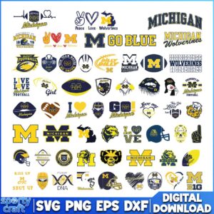 Michigan Wolverines SVG Bundle, NCAA SVG, Wolverines SVG