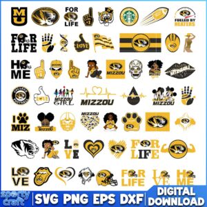 Missouri Tigers SVG Bundle, NCAA SVG, Tigers SVG
