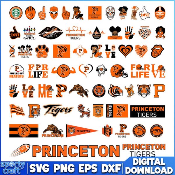 Princeton Tigers SVG Bundle, NCAA SVG, Princeton Tigers SVG