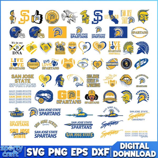 San Jose State Spartans SVG Bundle, NCAA SVG, San Jose State SVG