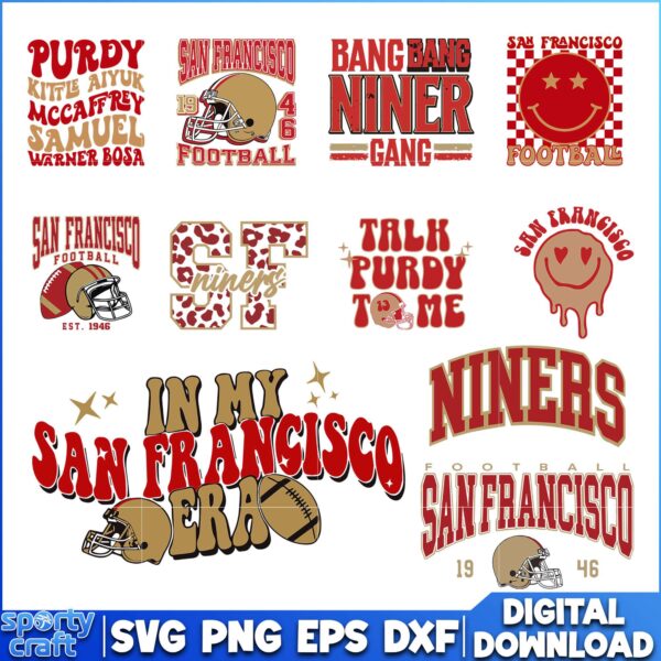 San Francisco 49ers Bundle svg, 49ers svg