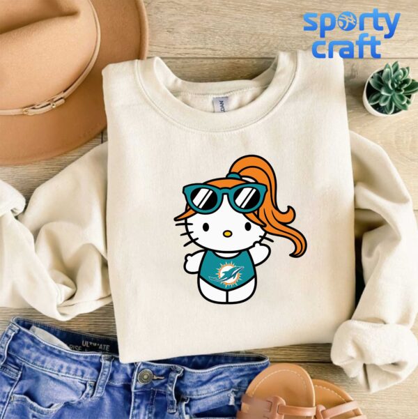 Hello Kitty Dolphins svg Bundle, Miami Dolphins svg