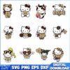 Hello Kitty Falcons SVG Bundle, Atlanta Falcons SVG