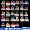 American Girl NFL Football Bundle SVG, NFL Teams SVG