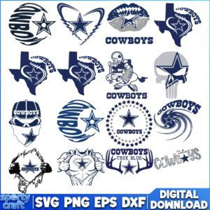 Dallas Cowboys Team Bundle SVG, Cowboys SVG