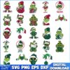 Christmas Grinch Falcons Jets SVG Bundle